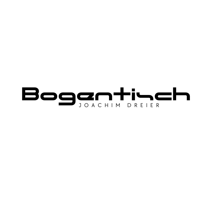 Bogentisch logo schwarz